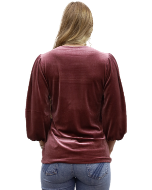 Liberty Wear Ladies' Velvet Top Rosalie Back