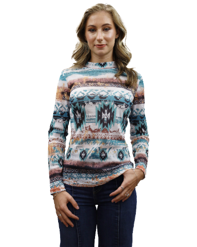 Liberty Wear Ladies' Long Sleeve Top Front