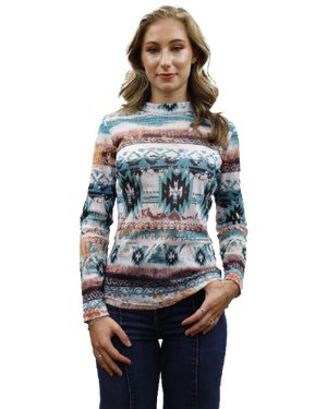 Liberty Wear Ladies' Long Sleeve Top Front