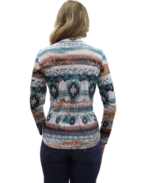 Liberty Wear Ladies' Long Sleeve Top Back