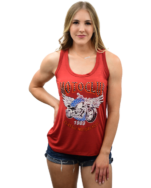 Liberty Wear Ladies' MotoClub Tank Front