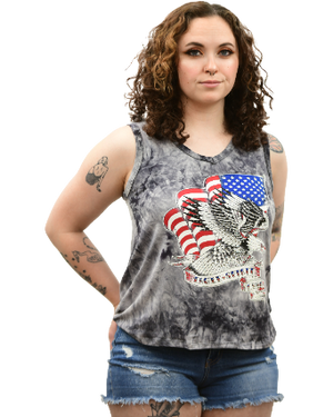 Liberty Wear Ladies' American Eagle Tank Front