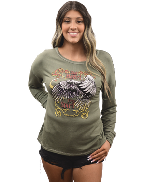 Liberty Wear Ladies' Wild Heart Top Front