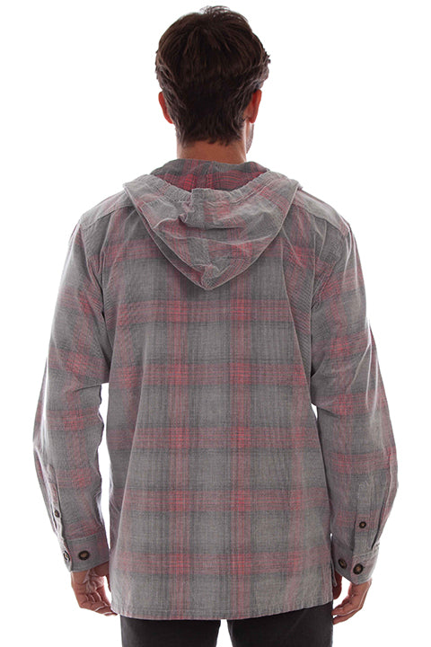 Scully Farthest Point Men's Plaid Hoodie Front 
