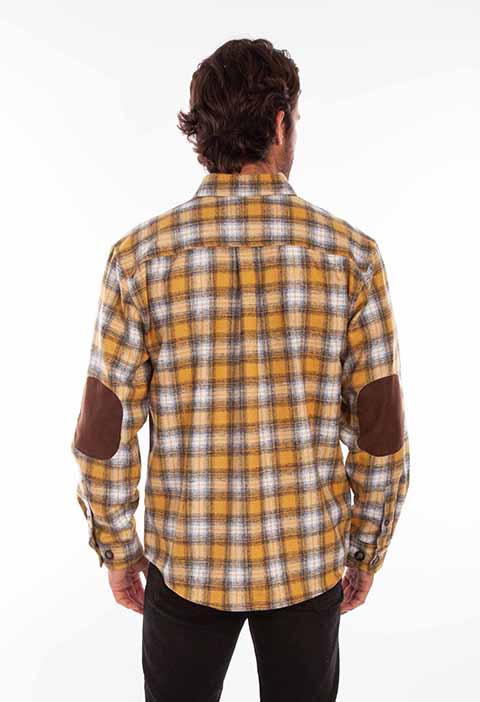 Scully Farthest Point Flannel Plaid Golden/Black Back