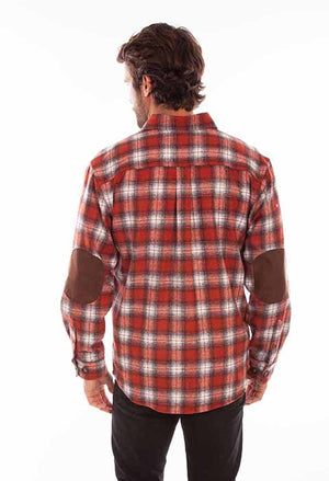 Scully Farthest Point Flannel Plaid Rust/Black Back