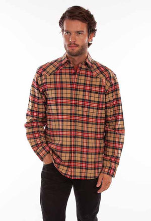 Scully Farthest Point Tan Plaid Front