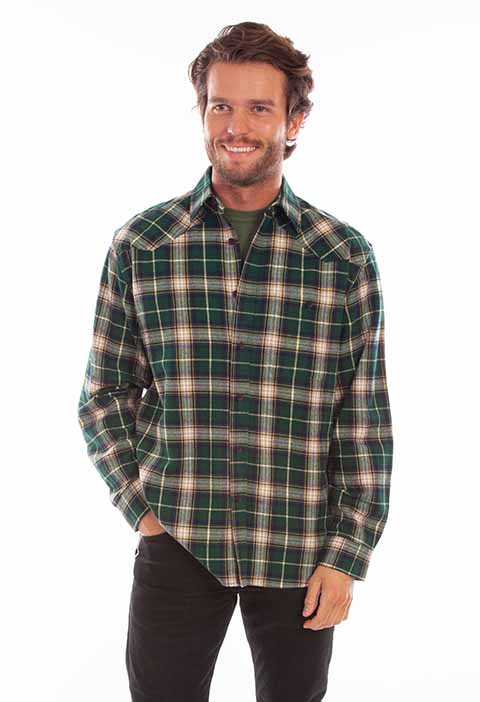 Scully Farthest Point Tan Plaid Front