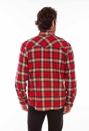 Scully Farthest Point Hunter Red Plaid Back