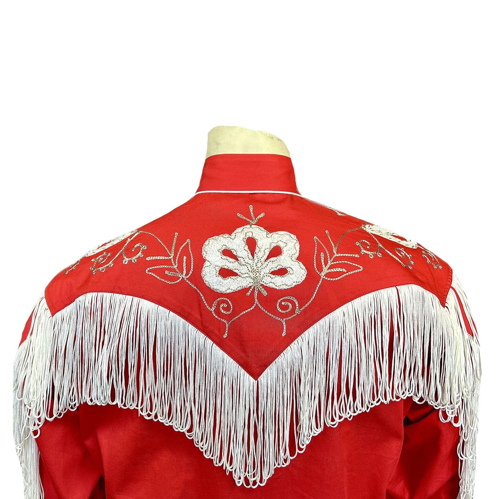 Rockmount Ranch Wear Men's Fringe Western Shirt Red Back