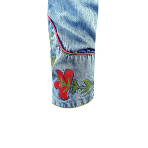 Rockmount Ranch Wear Men's Embroidered Bronc Denim Cuff #176840C