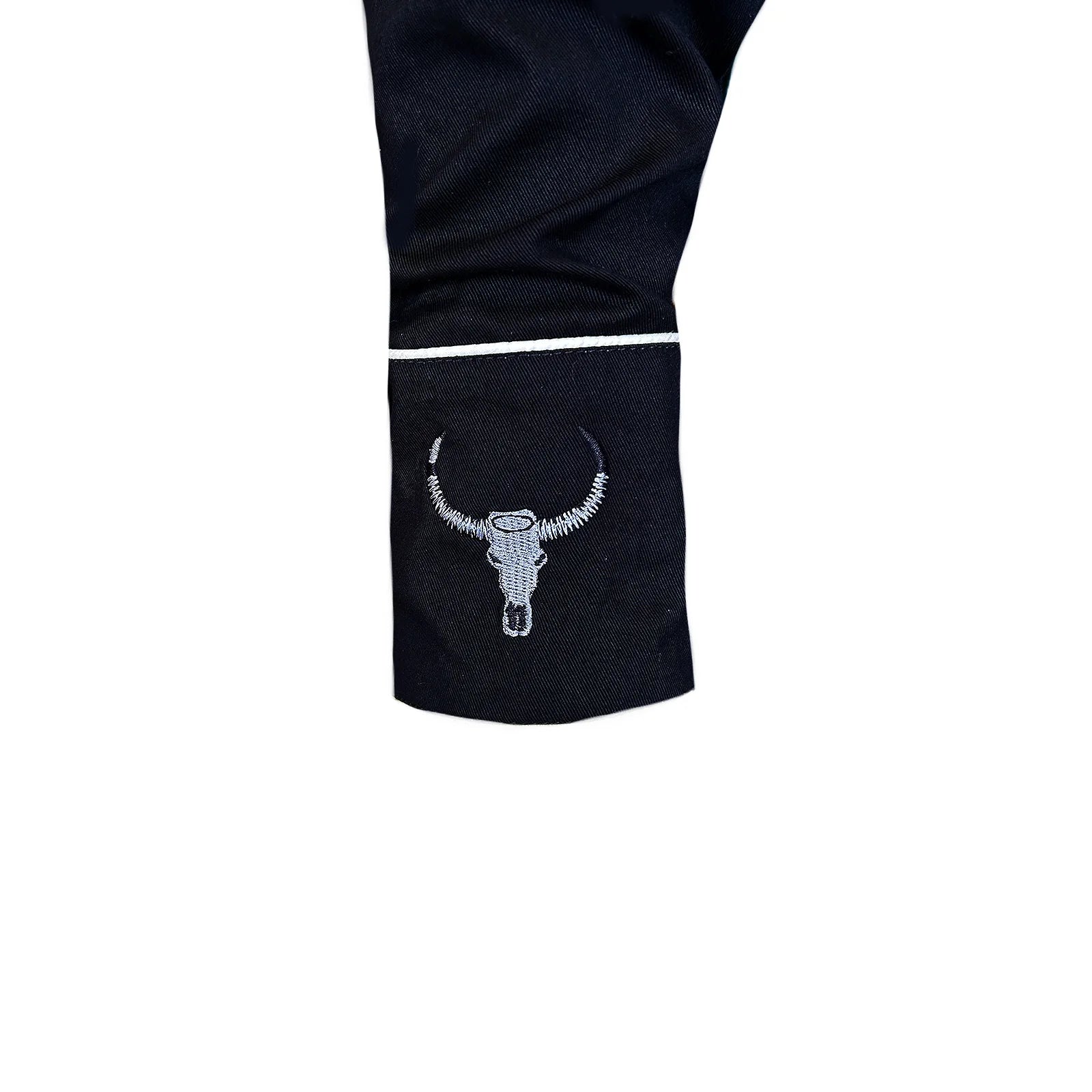 Rockmount Ranch Wear Men's Steer Skull Cuff Black #176841