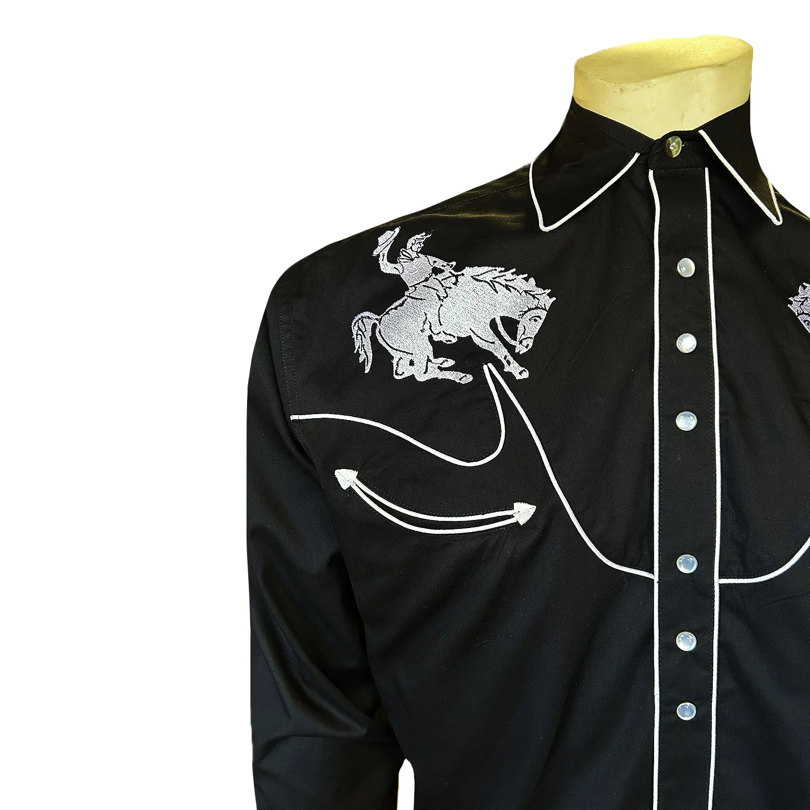 Rockmount Ranch Wear Men's Western Vintage Bucking Bronc Front