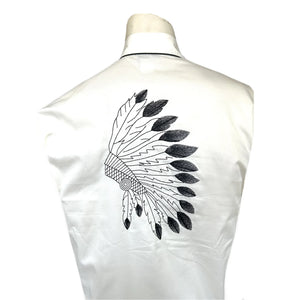 Rockmount Ranch Wear Men's Embroidered Warbonnet Shirt Back