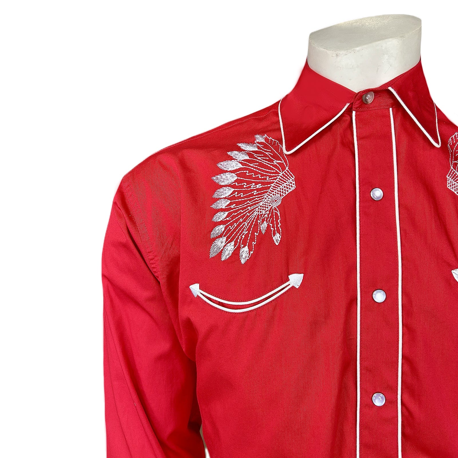 Rockmount Ranch Wear Men's Warbonnet Red Front