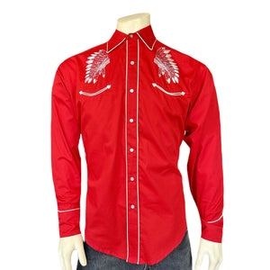 Rockmount Ranch Wear Men's Warbonnet Red