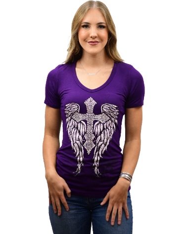 Liberty Wear Ladies' Wicked Purple Front #117046