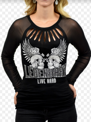 Liberty Wear Ladies' Top Live Legendary 