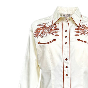 Rockmount Ladies Western Shirt Vintage Rider Front