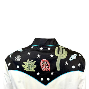 Ladies' Rockmount Cactus & Stars Embroidered Shirt Back