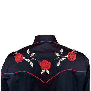 Women's Vintage Western Shirt Collection: Rockmount Fancy Black Rose