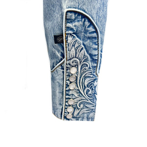 Rockmount Ladies' Denim Embroidered Shirt Cuff