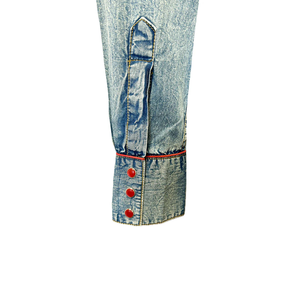 Rockmount Ranch Wear Ladies' Vintage Inspired Western Denim Shirt Bison Cuff