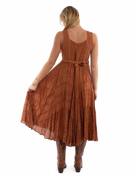 Scully Ladies' Honey Creek Dress Rust Back