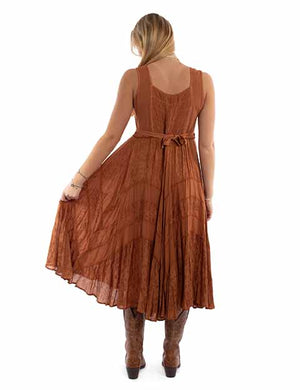 Scully Ladies' Honey Creek Dress Rust Back