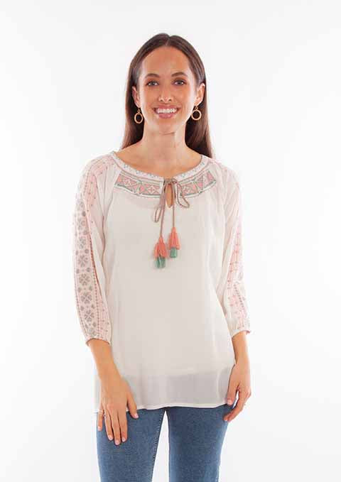 Scully Ladies' Honey Creek Embroidered Tunic Front