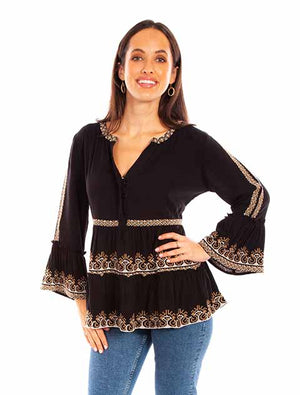 Scully Ladies' Honey Creek Embroidered Tunic Front