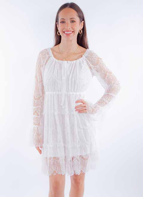 Women's Honey Creek Collection Dress: Boho Eyelash Lace