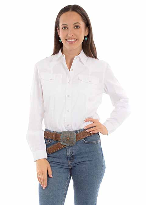 Scully Ladies' Honey Creek Classic Western Black Front