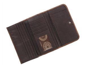 Tribal Weave Tri-Fold Wallet Interior