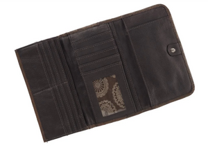 American West Lariats & Lace Tri-Fold Wallet Interior