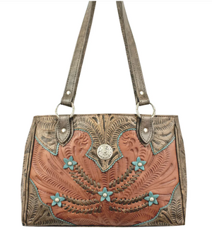 Desert Wildflower Tote Medium Brown