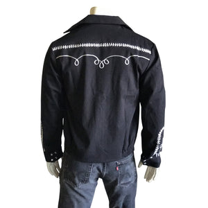 Vintage Inspired Western Jacket Mens Rockmount Ranch Wear Bolero Back