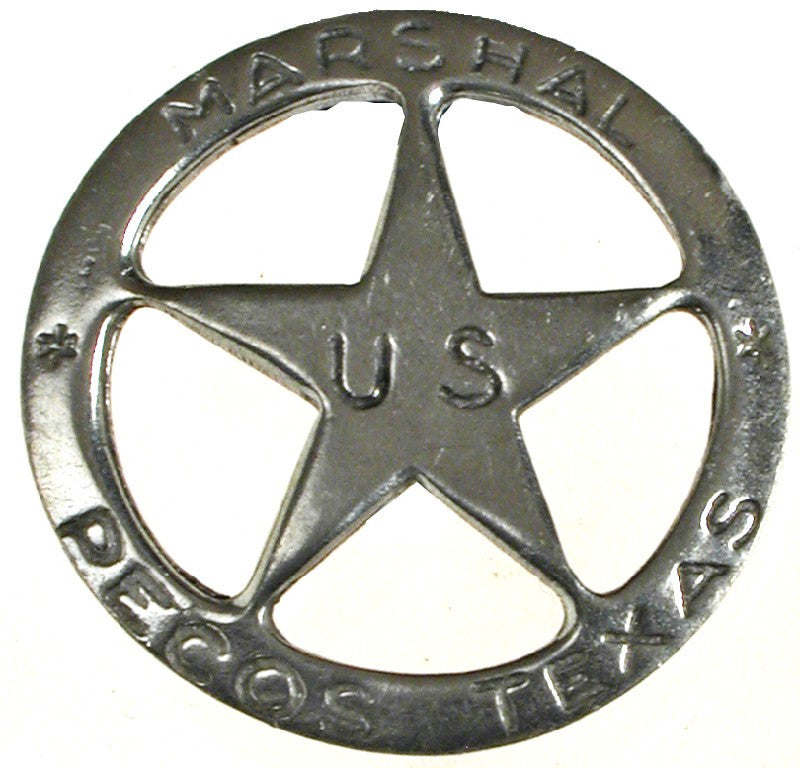 Old West Historic Replica Badge: Texas Rangers Star