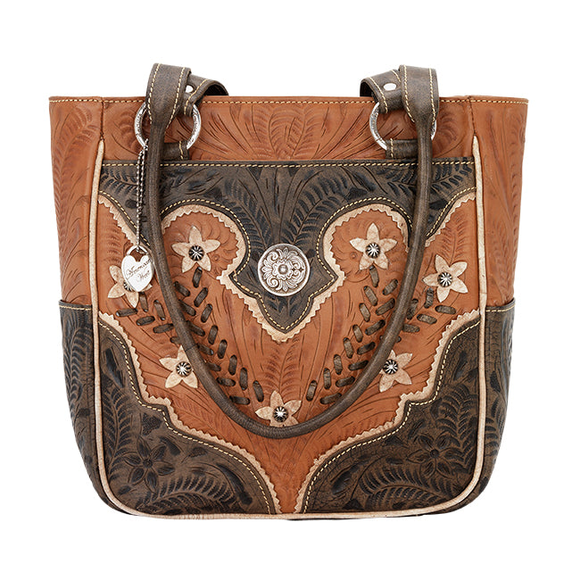 Western Shoulder Bag with Fringe and Studs Hobo Style - OutWest Shop