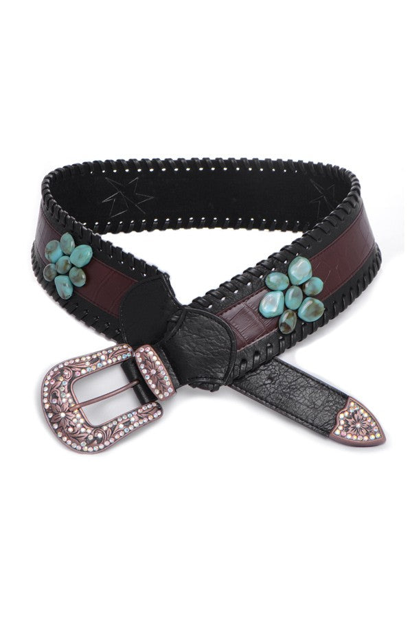 Wide western 2025 belts for womens