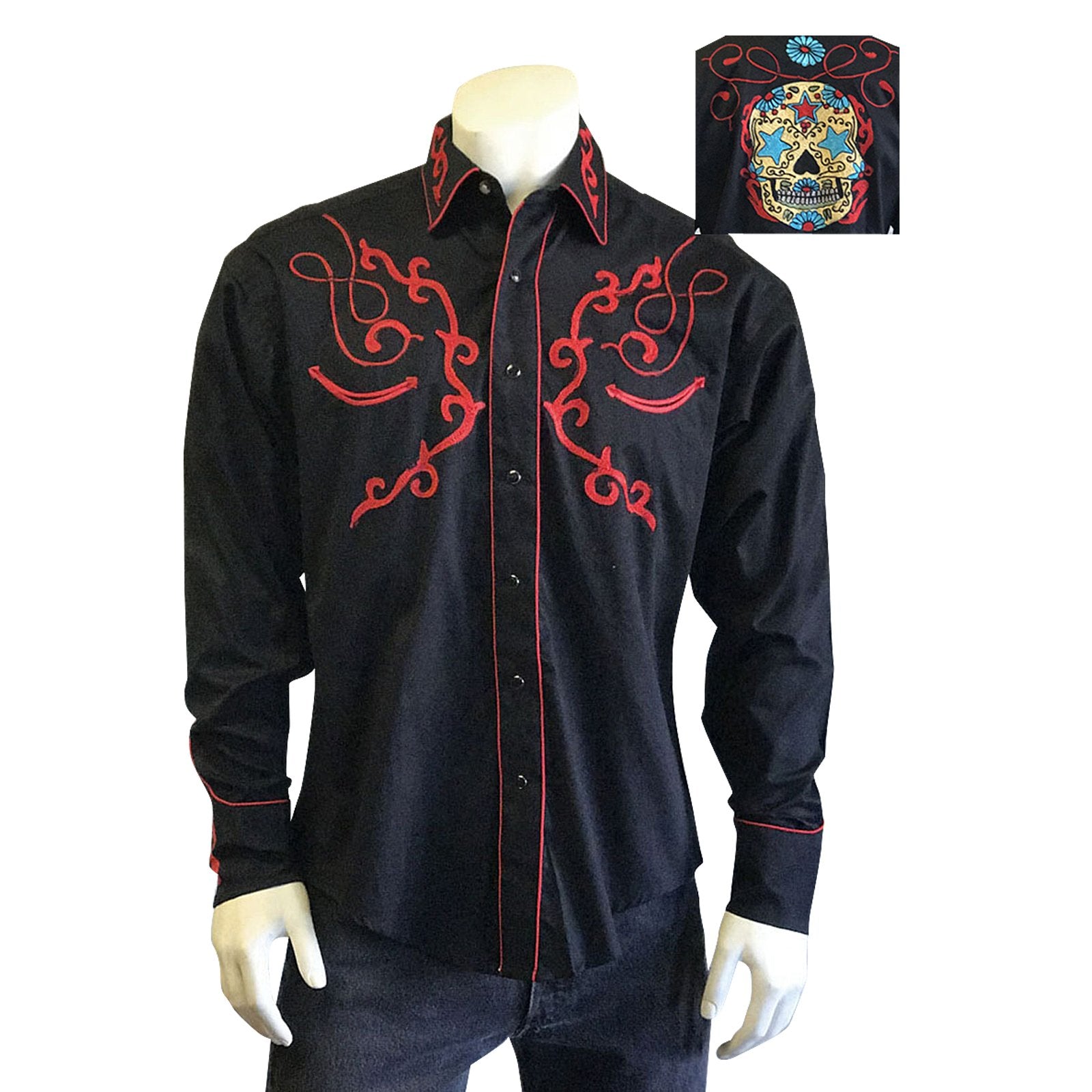 Men's Vintage Western Shirt Collection: Rockmount Embroidered Chiefs -  OutWest Shop