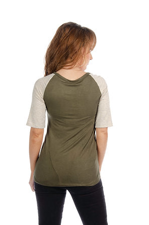 Liberty Wear Ladies' Baseball Tee Axle Back