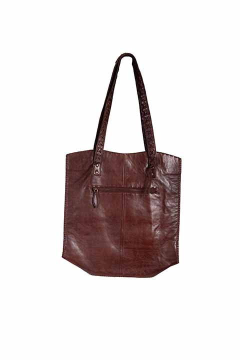 Small Faux Crocodile Leather Bag, Tan | Scully & Scully