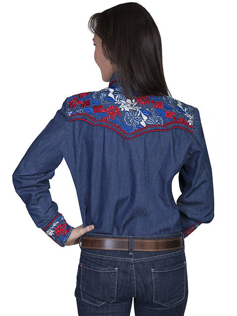 Vintage Ralph Lauren Lauren Jeans RLL Shirt Womens M Long Sleeve Button Up  Denim | eBay