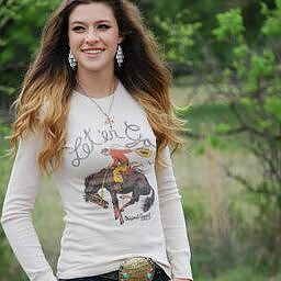 Let'er Go selling Tee by Original Cowgirl Clothing