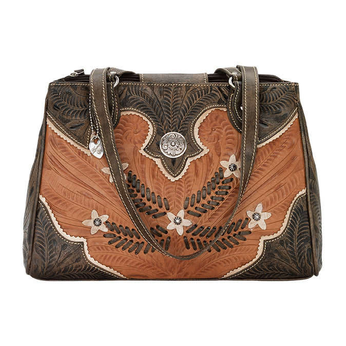 Spaghetti Western Brown Boho Bag W/ Studding – Western Edge, Ltd.